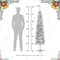 Glitzhome® 6ft Pre-Lit Flocked Artificial Christmas Tree, Warm White Lights